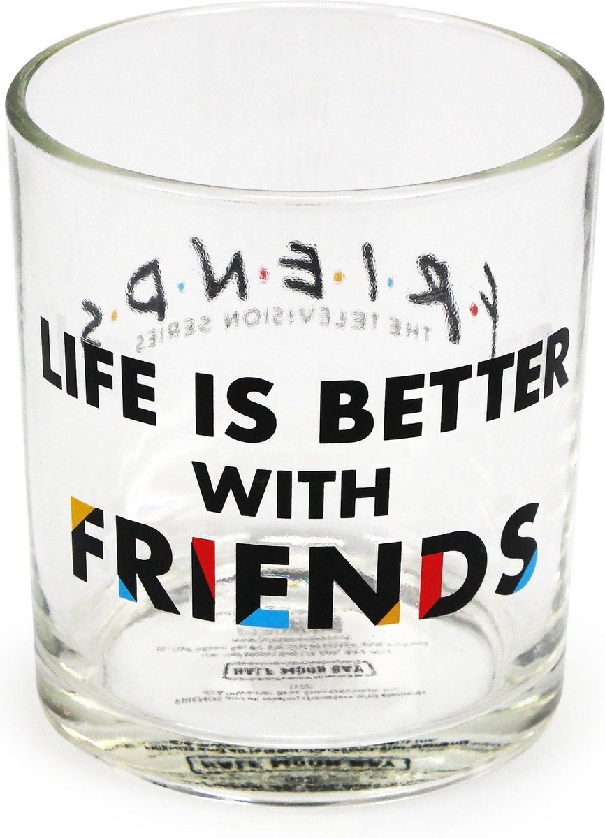 Half Moon Bay Friends - Life is Better with Friends Glass Tumbler
