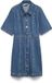 VERO MODA VMDAISY 2/4 SHORT DENIM DRESS NOOS Robe courte XL Coton Bleu Denim Moyen