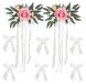 Solidchoice - Set de 2 fleurs artificielles pour mariage avec ventouses pour voiture