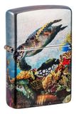 Zippo Stormaansteker, Deep Sea, 540° Tumbled Chrome, Fusion, navulbaar, herbruikbaar, windbestendig design, cadeaudoos, gemaakt in de VS