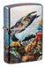 Zippo Stormaansteker, Deep Sea, 540° Tumbled Chrome, Fusion, navulbaar, herbruikbaar, windbestendig design, cadeaudoos, gemaakt in de VS