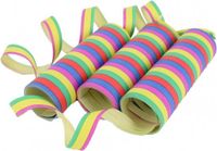 Merkloos / Sans marque Haza-Witbaard Party Serpentines - 21x rollen - gekleurde papier stroken mix - versiering - feestartikelen