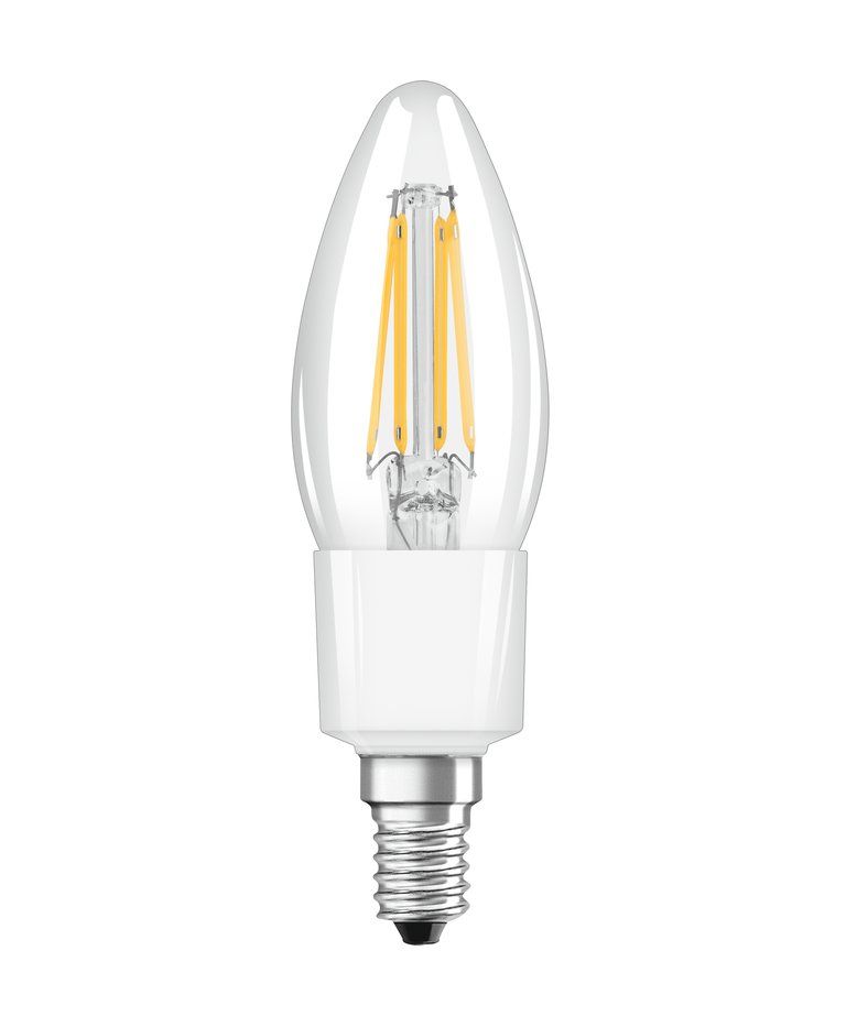 LEDVANCE SMART+ WiFi Filament Candle E14 - 4W - Dimmable - Warm White - Smart Bulb