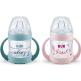 Nuk Nature Sense Beach Time Bouteille d'entraînement en silicone et PP 150 ml