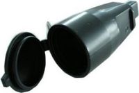 enzo Contra stekker Prikkabel zwart PVC
