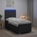 vidaXL Boxspringbed met matras, donkergrijs, 80 x 200 cm, gestoffeerd