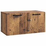 vidaXL Wandmontage TV-kast Oud hout 59,5 x 31 x 30 cm Bewerkt hout