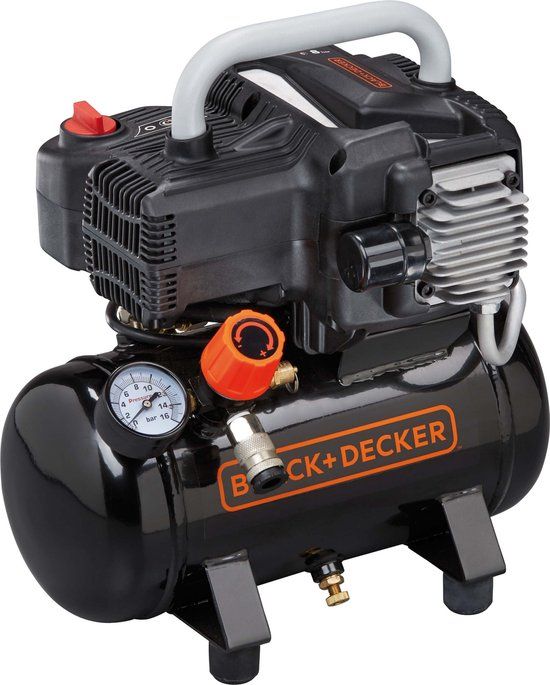 BLACK+DECKER BD 195/6-NK Compressor - 6L - 8 bar - 1100W