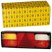 HELLA 2VP 340 450-501 Achterlicht - EasyConn I - Gloeilamp - 24V - Opbouw/Geschroefd - Lenskleur: meerdere kleuren - Kabel: 500mm - Stekker: Platte stekker - rechts - Aantal: 1