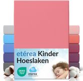 etérea Himmlische Qualität etérea Jersey Hoeslaken 80x160 - 80x180 cm Oekotex Made in Green - 100% katoen - Roze