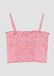 s.Oliver - Gebloemde Cropped Top met Afneembare Spaghettibandjes