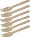 Merkloos Houten Vorken - 40 Stuks - 16 cm - Composteerbaar