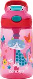 Contigo Gizmo Flip Autospout kinderdrinkfles met rietje, BPA-vrije waterfles - Cherry with Cat - 420ml