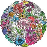 Go Go Gadget - 50 Stickers Mix Pack - Pour Vélo, Trottinette, Ordinateur portable, Skateboard, Valise, Casque, etc. - Fleurs
