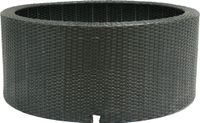 Ubbink decowall wicker ii antraciet decoratief omranding voor waterornamenten
