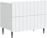 vidaXL Nachtkastje met lade Wit 62 x 34,5 x 49,5 cm Bewerkt hout