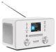 TechniSat DIGITRADIO 550 IR - Radio internet stéréo (DAB+, FM, Wi-Fi, Bluetooth, commande par application, réveil), Blanc