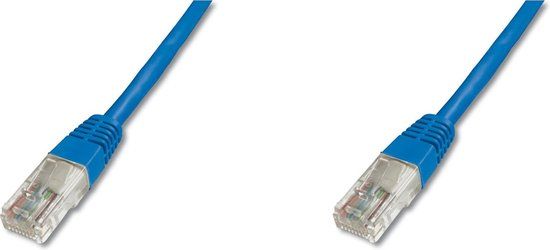 Digitus DK-1511-050/B RJ45 Netwerkkabel, patchkabel CAT 5e U/UTP 5.00 m Blauw