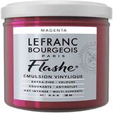 Lefranc Bourgeois 300554 Flashe acryl- en vinylverf, lichtecht, dekkend en bestand tegen veroudering - 125ml Pot, Magenta