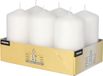 Conpax candles Stompkaarsen/zuilkaarsen set van 6x - fris wit - D6 x H12 cm - 24 branduren
