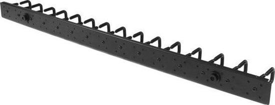 StarTech Verticale kabelmanager met D-ring haken - 0U - 1,8 m - Zwart