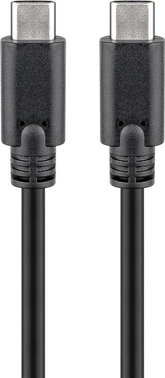Goobay USB-C naar USB-C kabel - USB 3.2 Gen 2 - 0,5 m - Zwart