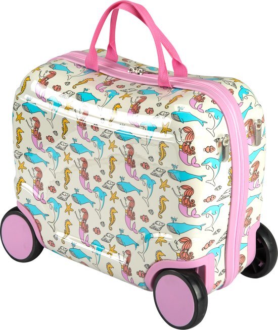 Princess Traveller Kids Collection - Ride-On Trolley - Zeemeermin - 42cm