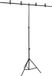 vidaXL T-vormige achtergrondstandaard 151x60x(70-200) cm zwart