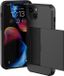 iMoshion Hoesje iPhone 15 Plus - Backcover met pasjeshouder - Zwart