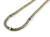 Sophie model Gratia ketting zilver glitter zwart 46 cm