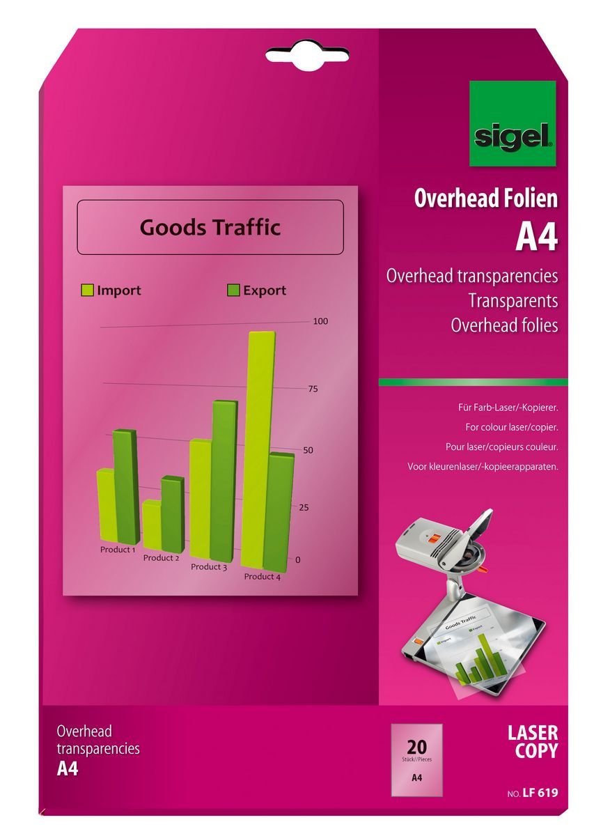 Sigel LF619 - Afdrukfilms - transparant
