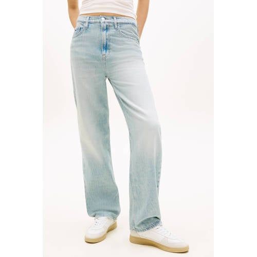 Tommy Jeans Straight Leg Jeans Light Blue Denim