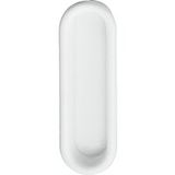 Häfele Poignée coquille en plastique blanc, 78 x 26 mm