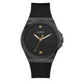 Guess Vinyl GW0790G2 Herenhorloge - Zwart