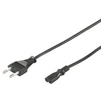 Goobay Stroomkabel - Europlug naar C7 - 3m - Zwart