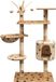 Chat poteau griffoir avec poteaux griffoirs en sisal 125 cm empreintes de pattes beige