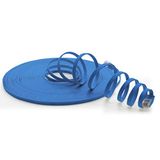 1aTTack.de Cat6 Platte Ethernetkabel LAN-kabel 1x 2m Gigabit blauw