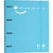 Grafoplás 88101333. Ringband met 4 gestanste ringen met reserveonderdeel, A4, hemelsblauw, gevoerd karton, FSC-papier, inclusief scheidingswanden, Carpebook Like Smile