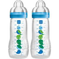 MAM Baby Bottle 330ml 2 Pack - Blue