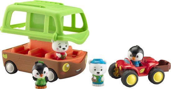 Klorofil Het Avonturenpakket Speelset - Avonturenbus, Quad en Speelfiguren - Vanaf 1.5 jaar