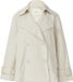 s.Oliver Veste caban décontractée avec ourlet arrondi Femme beige clair
