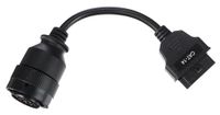 SIXTOL Mechanische kabel 9 OBD-II 14-polige reductie compatibel met CAT Caterpillar diagnostische adapter voertuigdiagnose bedrijfsvoertuigen werkplaatsaccessoires flexibel