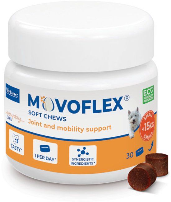 Virbac Movoflex Soft Chews S - <15 kg - 30 stuks