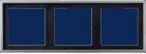 Jung ES2983 Afdekraam Schakelmateriaal - 3-voudig - RVS - Mat
