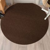 ANRO Schoonloopmat BOB Bruin Ø100cm