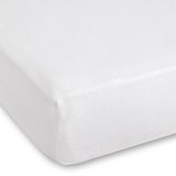 Good Morning molton effen kleur - Lits jumeaux 200x220 cm - Wit - Molton
