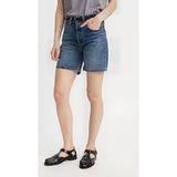 Levi's 501 Mid Thigh Short Lw Crossing Canvas Blauw