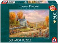 Schmidt Puzzle Herfst in Apple Hill Thomas Kinkade Studios 500 stukjes