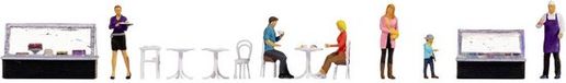 NOCH 16245 H0 Themaset figuren 'café' figuren Geverfd
