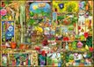 Ravensburger Erwachsenenpuzzle 1000 Teile - Colin Thompson - Grandioses Gartenregal